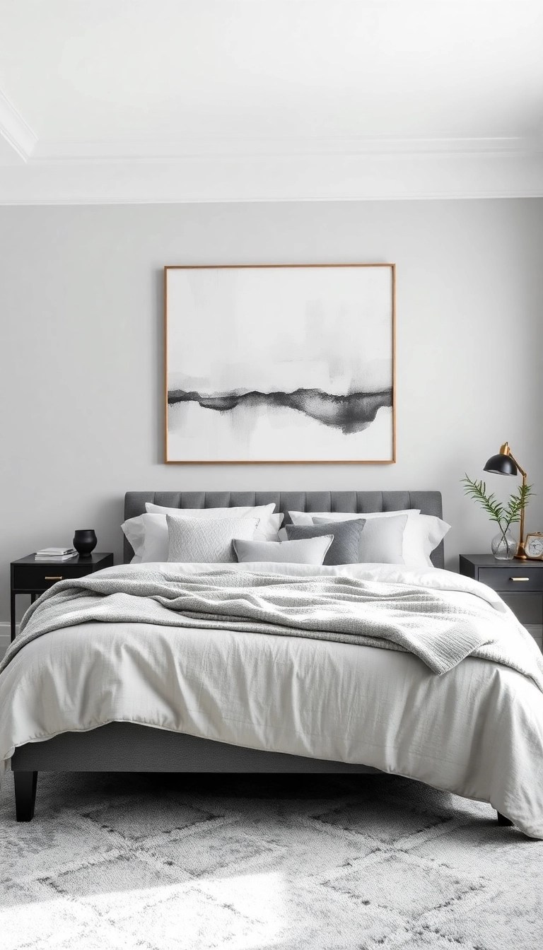 15 Bedroom Makeover Ideas That'll Make You Feel Like You're on Vacation Every Night (#4 Will Surprise You!) - 12. Soft and Serene Monochrome