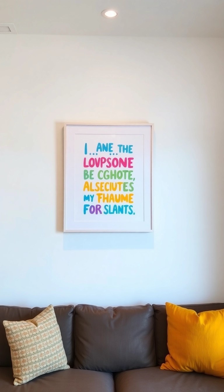 15 Creative DIY Wall Art Ideas That'll Transform Your Space (You Won't Believe #6!) - 11. Inspirational Quote Art