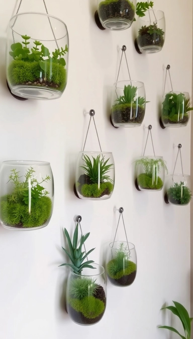 15 Creative DIY Wall Art Ideas That'll Transform Your Space (You Won't Believe #6!) - 14. Terrarium Wall Art