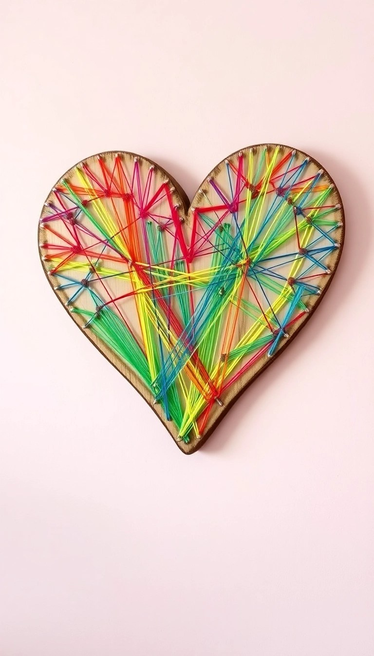 15 Creative DIY Wall Art Ideas That'll Transform Your Space (You Won't Believe #6!) - 6. String Art Masterpiece