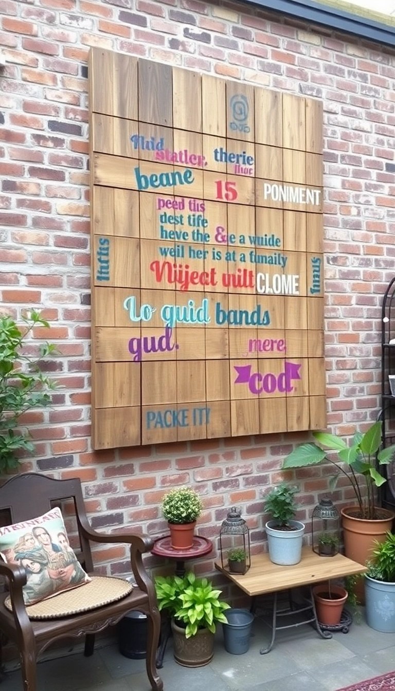 15 Creative DIY Wall Art Ideas That'll Transform Your Space (You Won't Believe #6!) - 8. Wooden Pallet Art