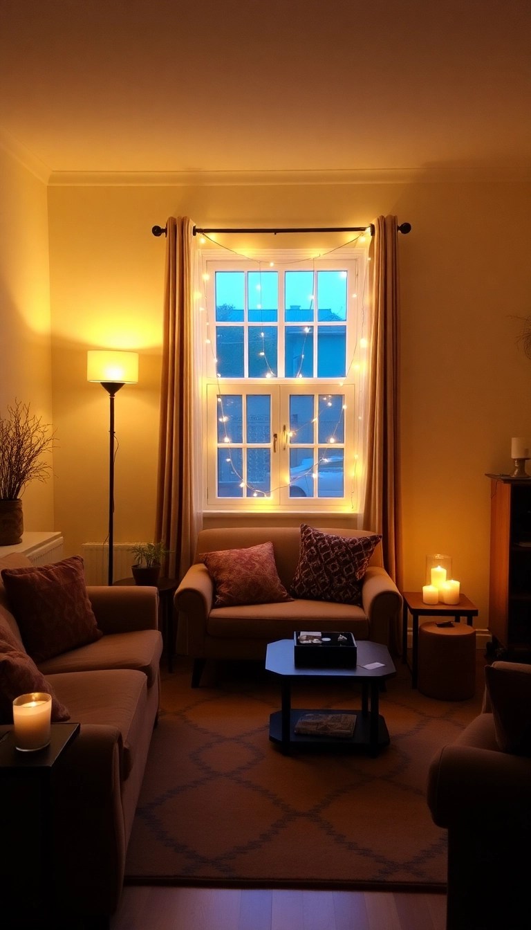 20 Cozy Living Room Ideas That'll Make You Want to Snuggle Up Forever! - 4. Inviting Lighting