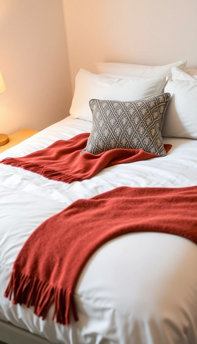 21 Bedroom Makeovers That Look Luxurious but Cost Less Than $100! - 15. Cozy Throw Blankets