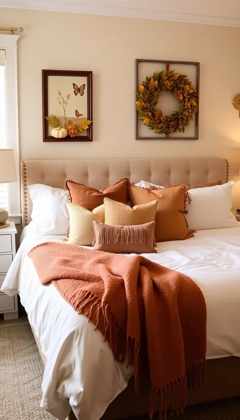 21 Bedroom Makeovers That Look Luxurious but Cost Less Than $100! - 21. Seasonal Decor Switch