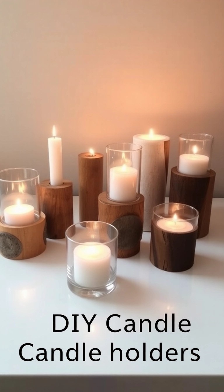 25 DIY Home Decor Projects So Easy You’ll Wonder Why You Didn’t Start Sooner! - 10. DIY Candle Holders