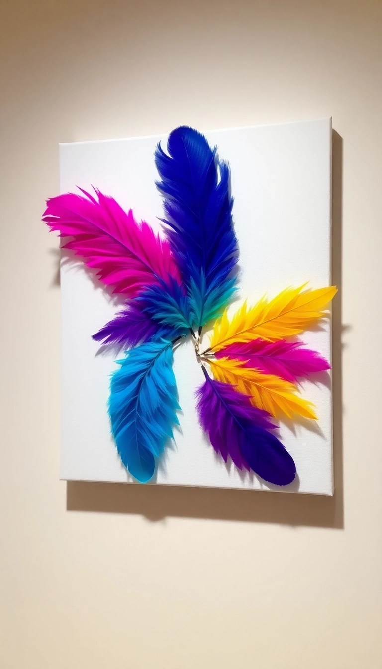 25 DIY Home Decor Projects So Easy You’ll Wonder Why You Didn’t Start Sooner! - 15. DIY Feather Wall Art