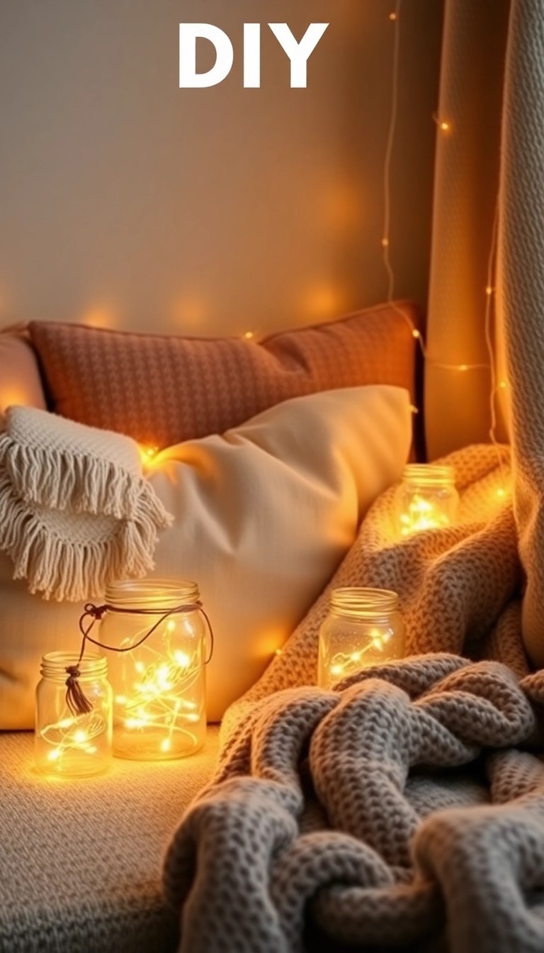 25 DIY Home Decor Projects So Easy You’ll Wonder Why You Didn’t Start Sooner! - 17. DIY String Lights