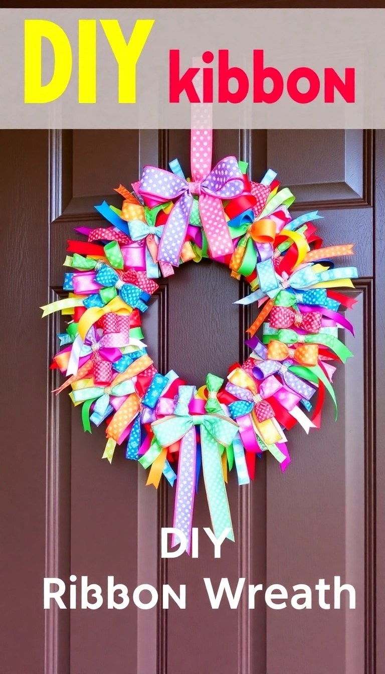 25 DIY Home Decor Projects So Easy You’ll Wonder Why You Didn’t Start Sooner! - 23. DIY Ribbon Wreath