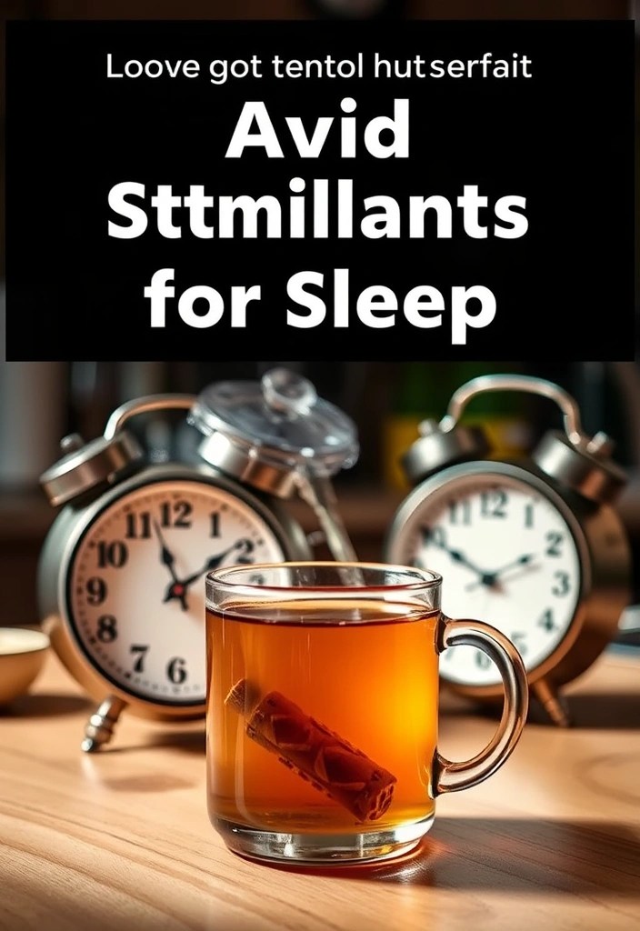 14 Tips for Better Sleep That Will Have You Dreaming in No Time! - 13. Avoid Stimulants in the Evening
