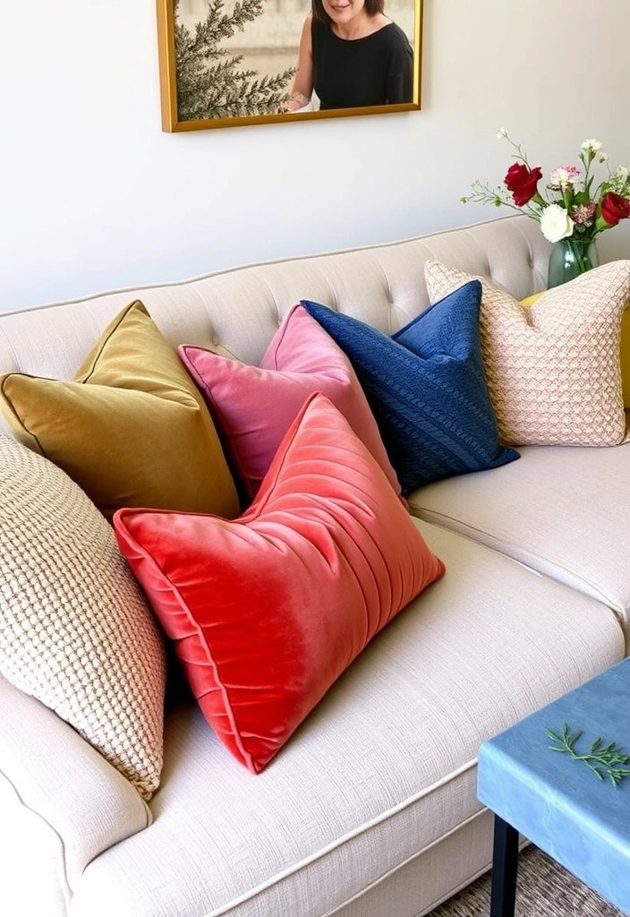 25 Budget Home Decor Ideas That'll Make You Feel Like a Design Pro! - 12. Incorporate Textured Pillows